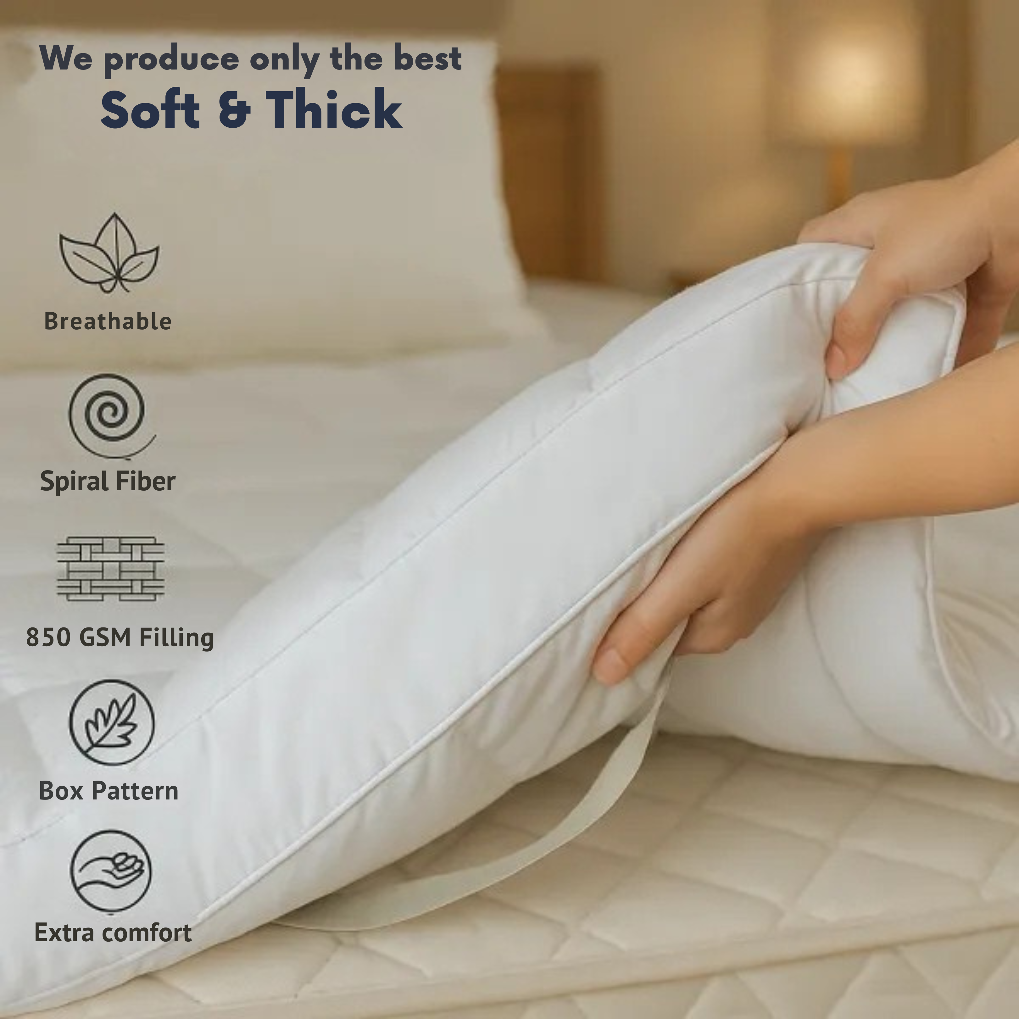 Hotel Quality Mattress Topper Deep Thick