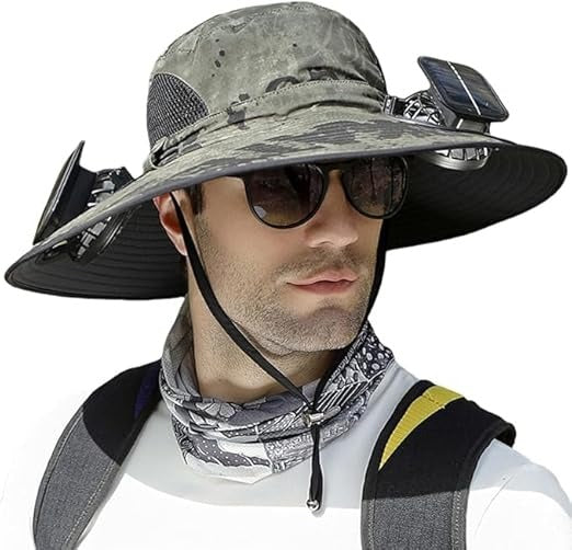 Sun Hat with Fan For Summer