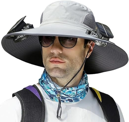 Sun Hat with Fan For Summer