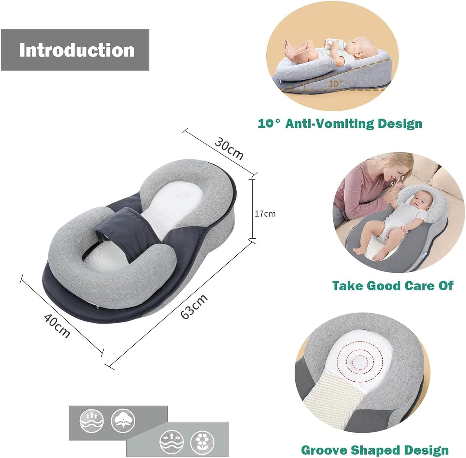 Baby Feeding Support Pillow | Baby Lounger