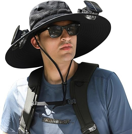 Sun Hat with Fan For Summer